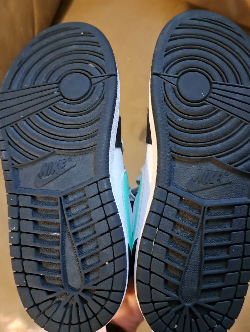 Air Jordan Mid Green Glow Sneakers
